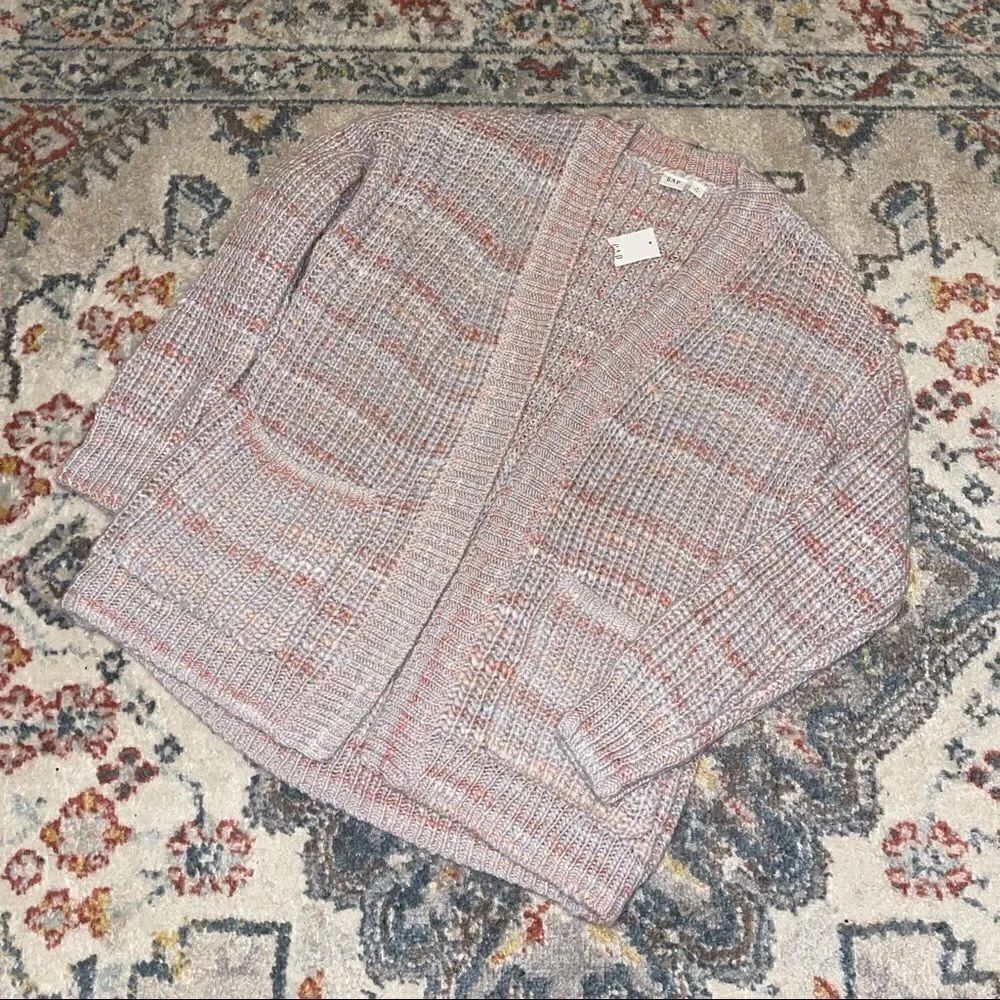 NWT Gap Multicolor Chunky knit Cardigan